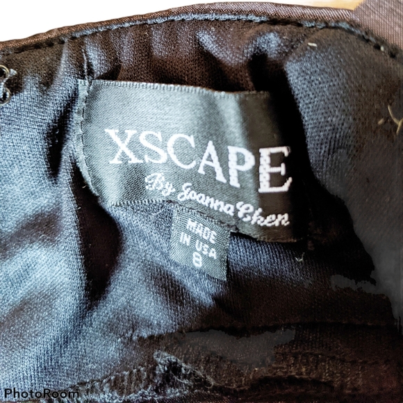 XSCAPE PURPLE Mermaid Rhinestone/Beaded Gown Sz 8 - Picture 4 of 16